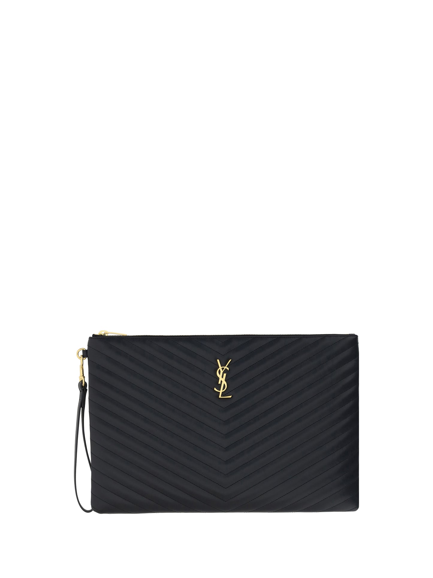 Saint Laurent Women Leather Pouch SAINT LAURENT