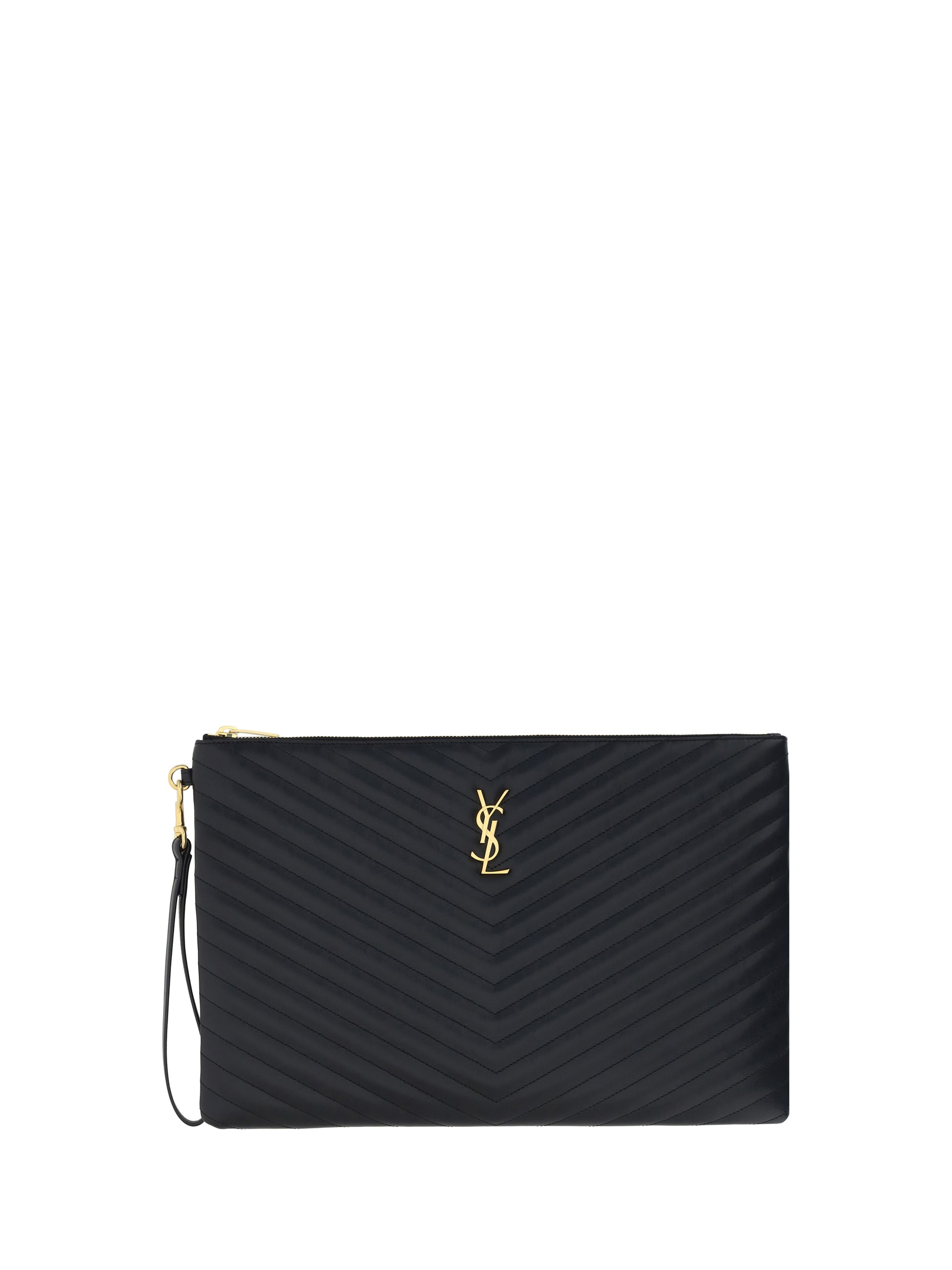 Saint Laurent Women Leather Pouch SAINT LAURENT