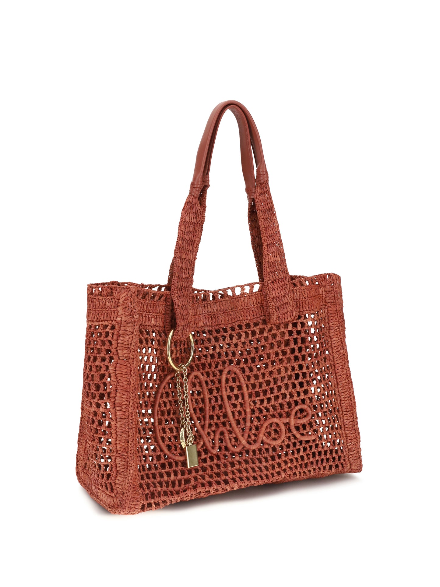 Chloé Women East-West Summer Banana Raffia Tote Bag CHLOE