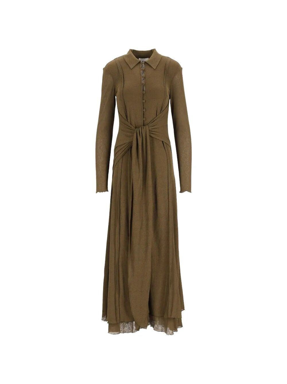 Ganni Women Long Gauze Dress GANNI