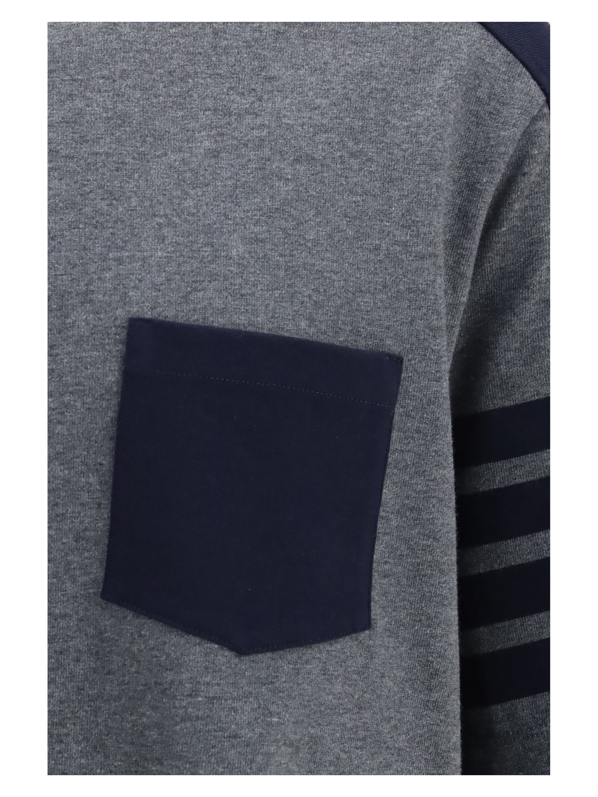 Thom Browne Men Colorblock T-Shirt With 4-Bar Detail THOM BROWNE