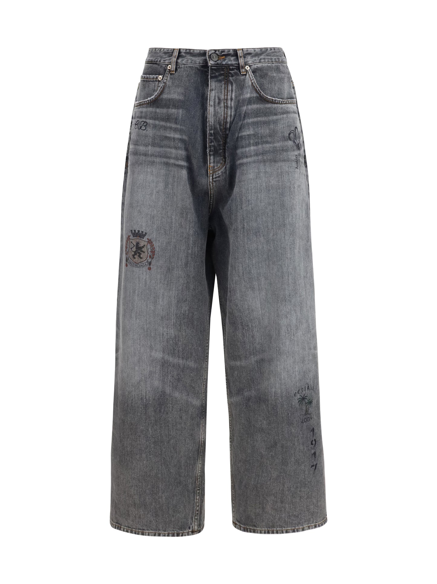 Balenciaga Men Tattoo Baggy Pants BALENCIAGA