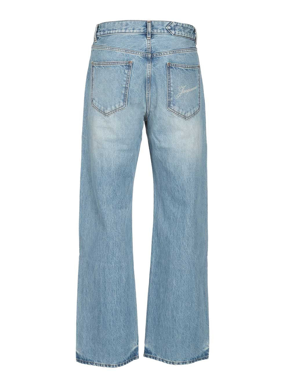 Jacquemus Men Straight Jeans In De-Nîmes Denim JACQUEMUS