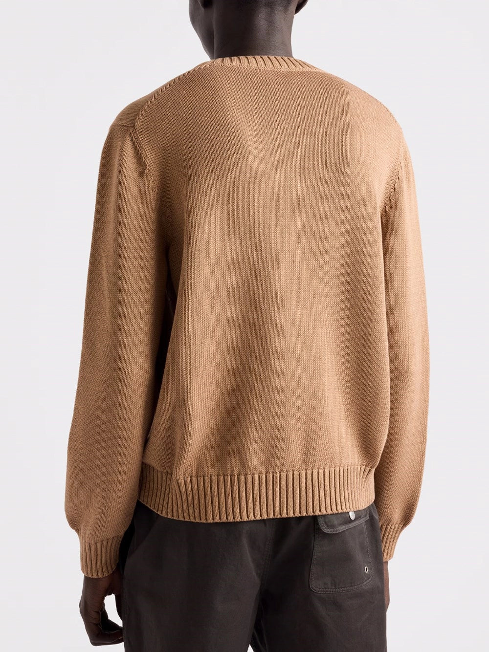 Prada Men Cotton Crew-Neck Sweater PRADA