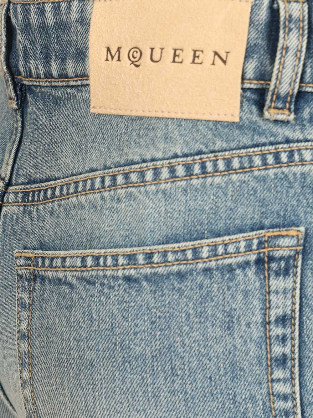 Mcqueen Women Straight-Leg Jeans ALEXANDER MCQUEEN