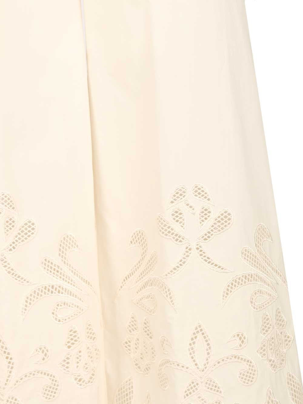 Forte_Forte Women "Lunamaris" Embroidery Co Popline Cropped Pants FORTE FORTE