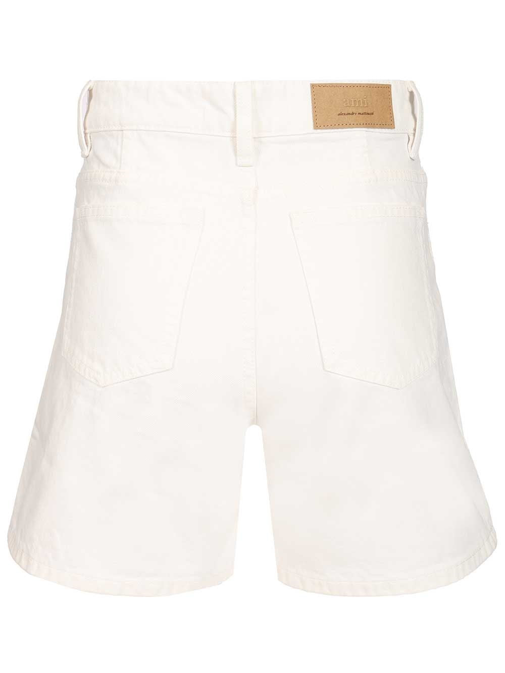 Ami Women Cotton Twill Shorts AMI PARIS