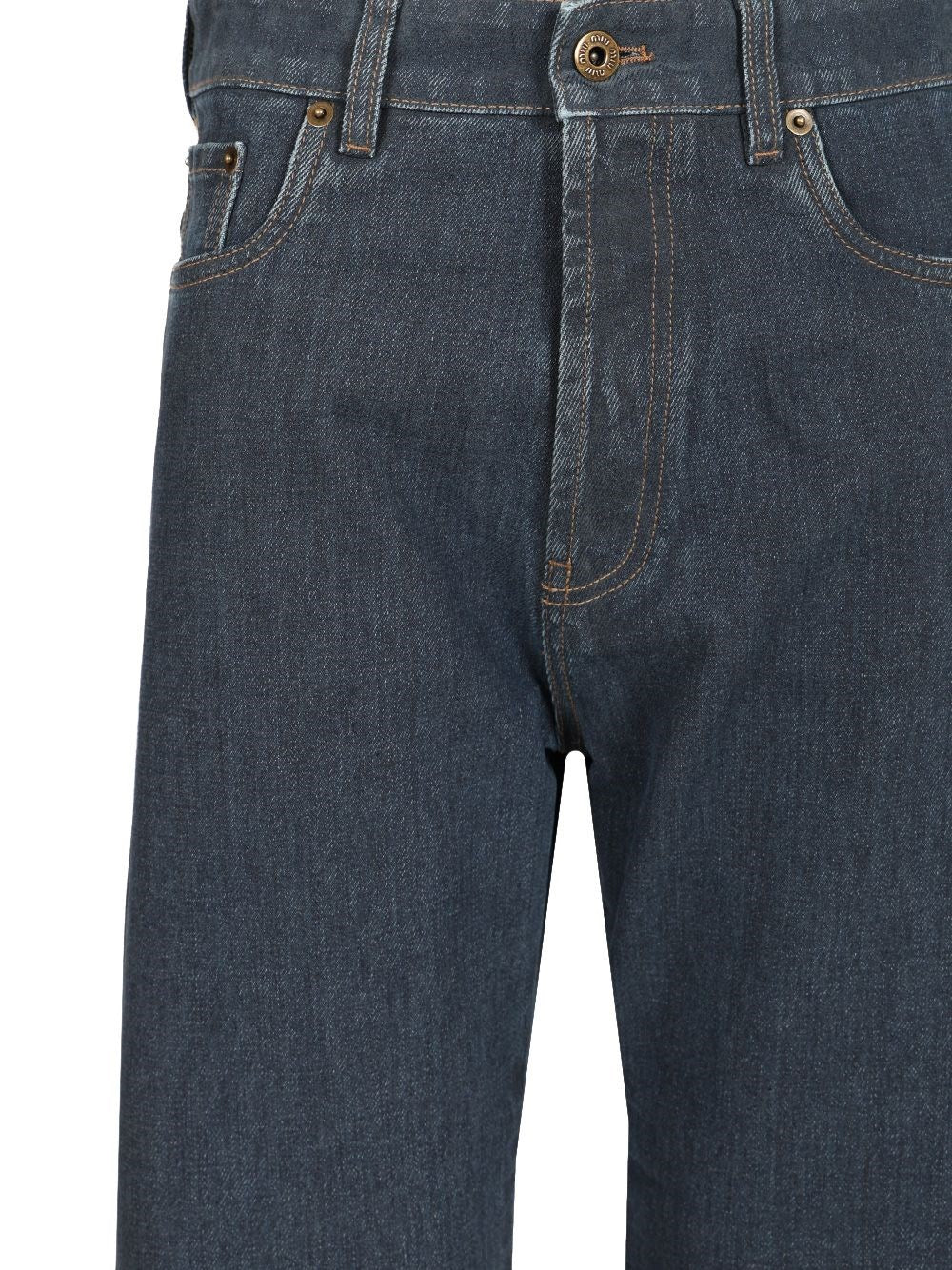 Miu Miu Women Straight-Leg Denim Trousers MIU MIU