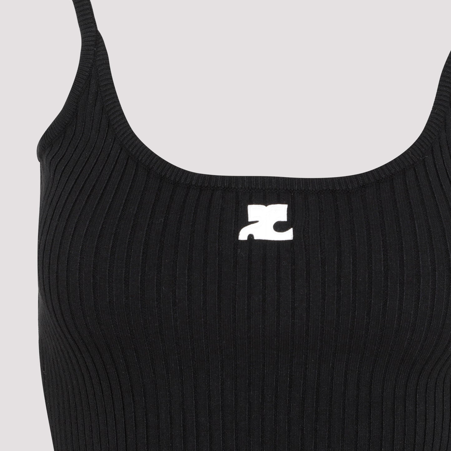 Courreges Rib Knit Tank Top Women COURREGES