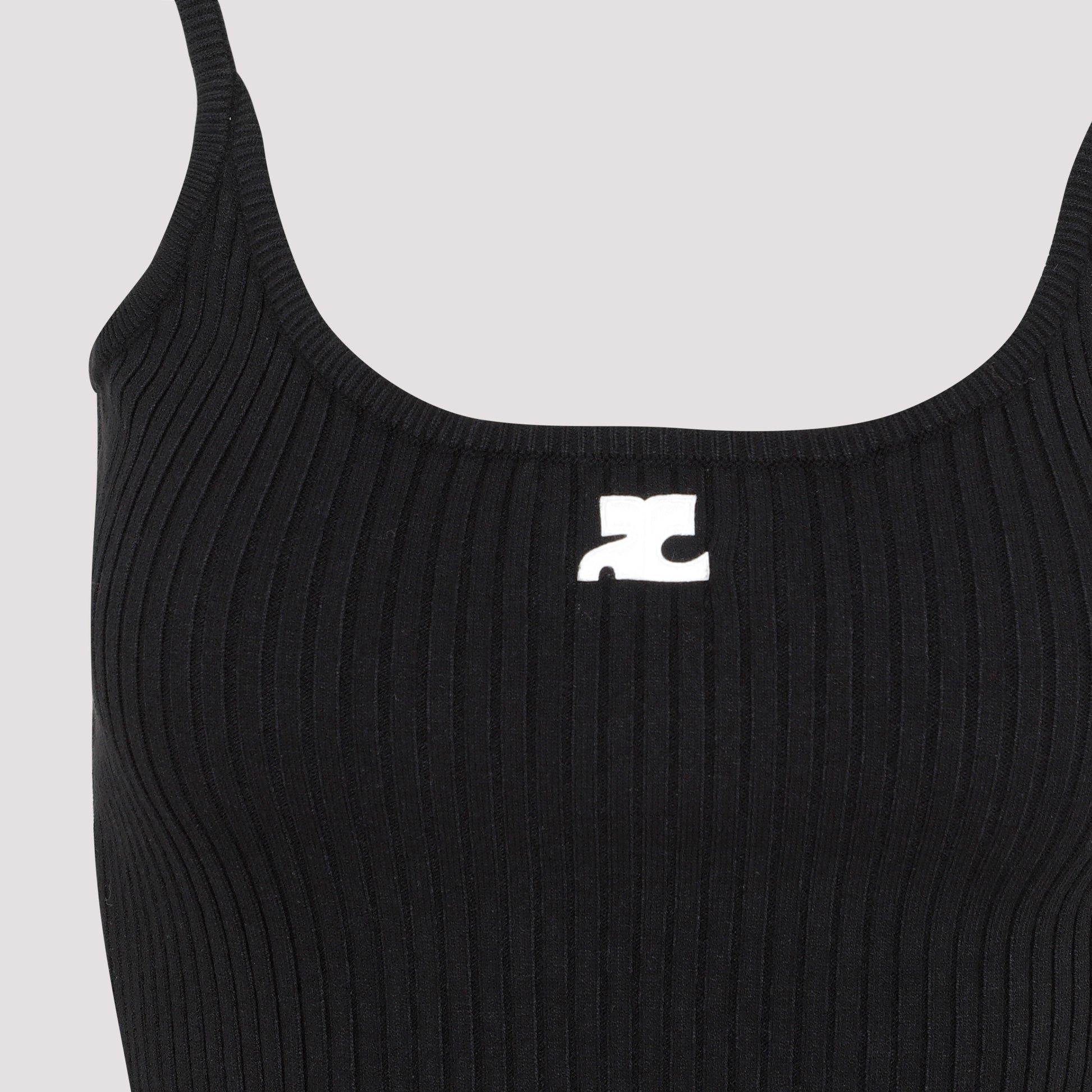 Courreges Rib Knit Tank Top Women COURREGES