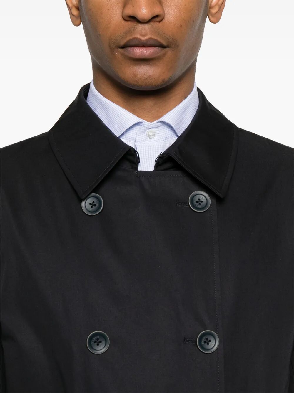 Herno Men Double-Breasted Trench Coat In Dean HERNO