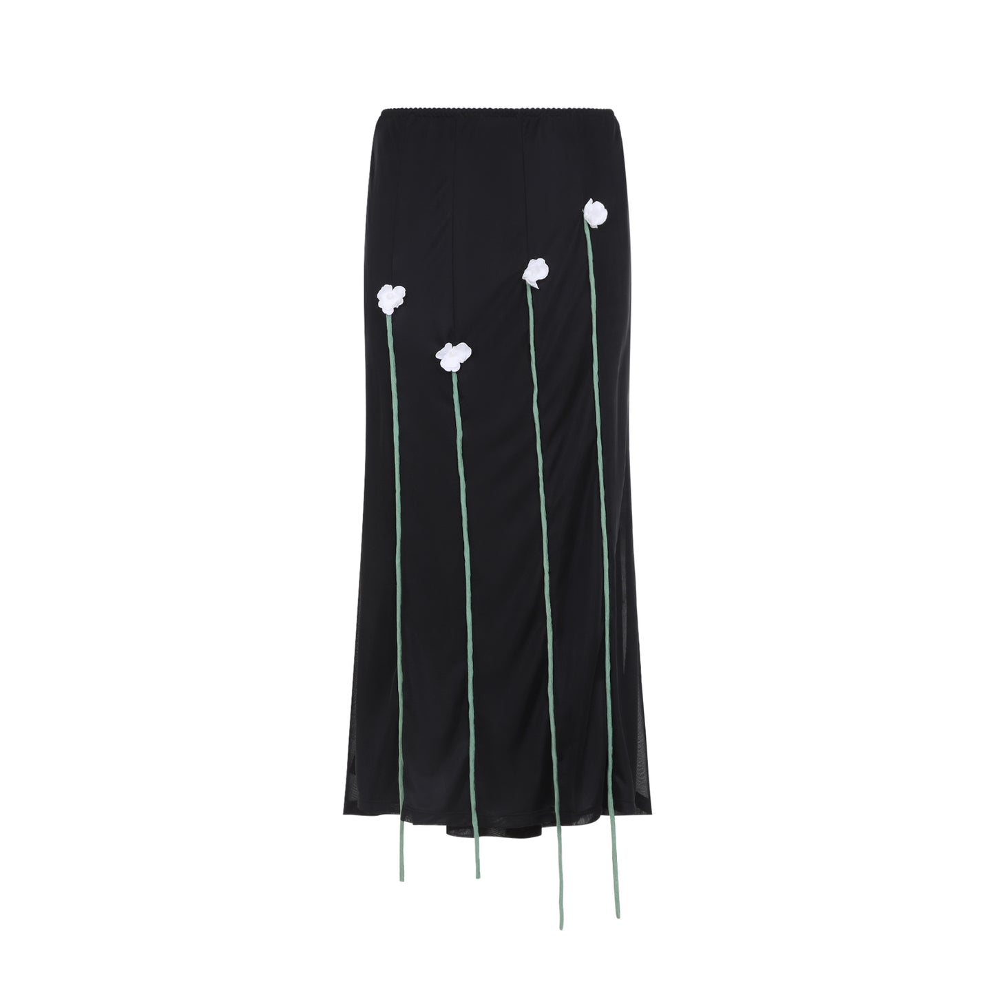 Moschino Midi Skirt Flower Details Women MOSCHINO