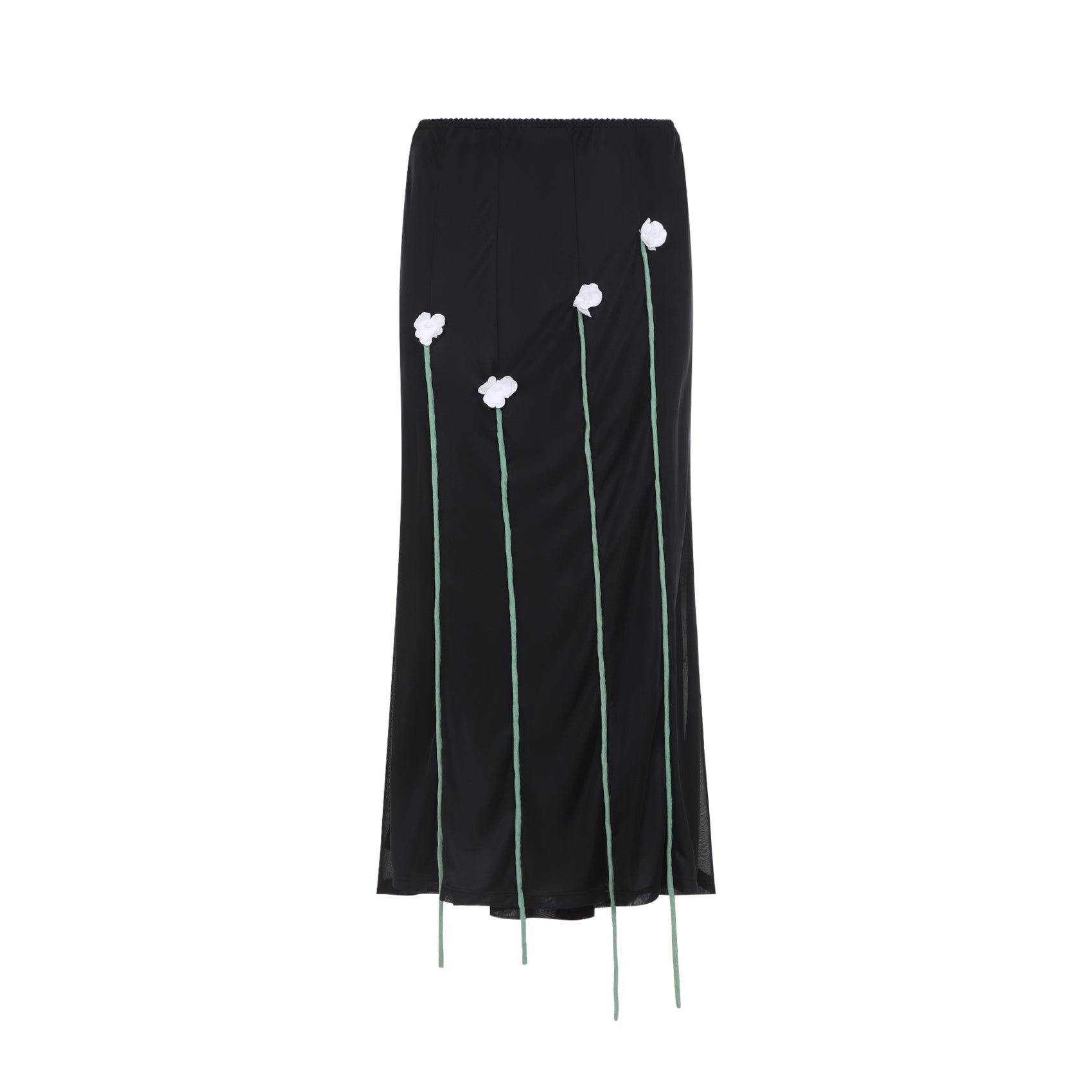Moschino Midi Skirt Flower Details Women MOSCHINO