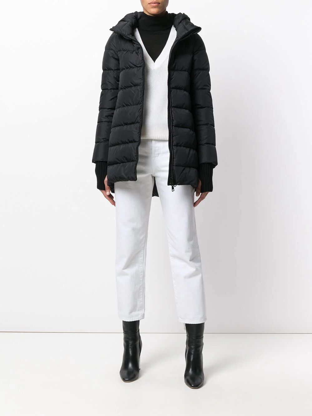 Herno Women Hooded Zip-Up Padded Jacket HERNO