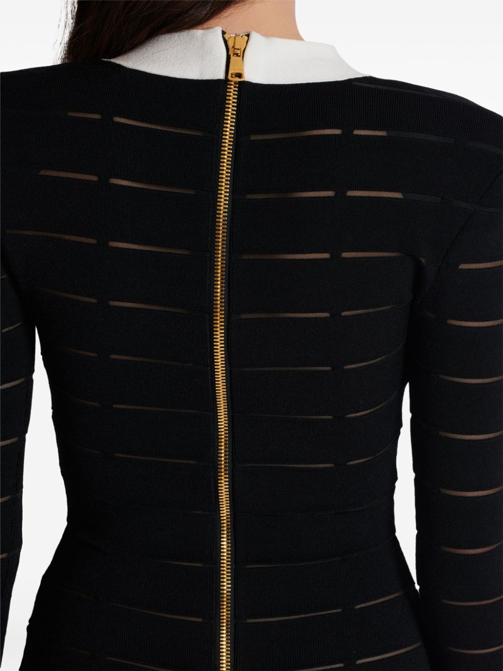 Balmain Women Buttoned Knit Short Dress BALMAIN