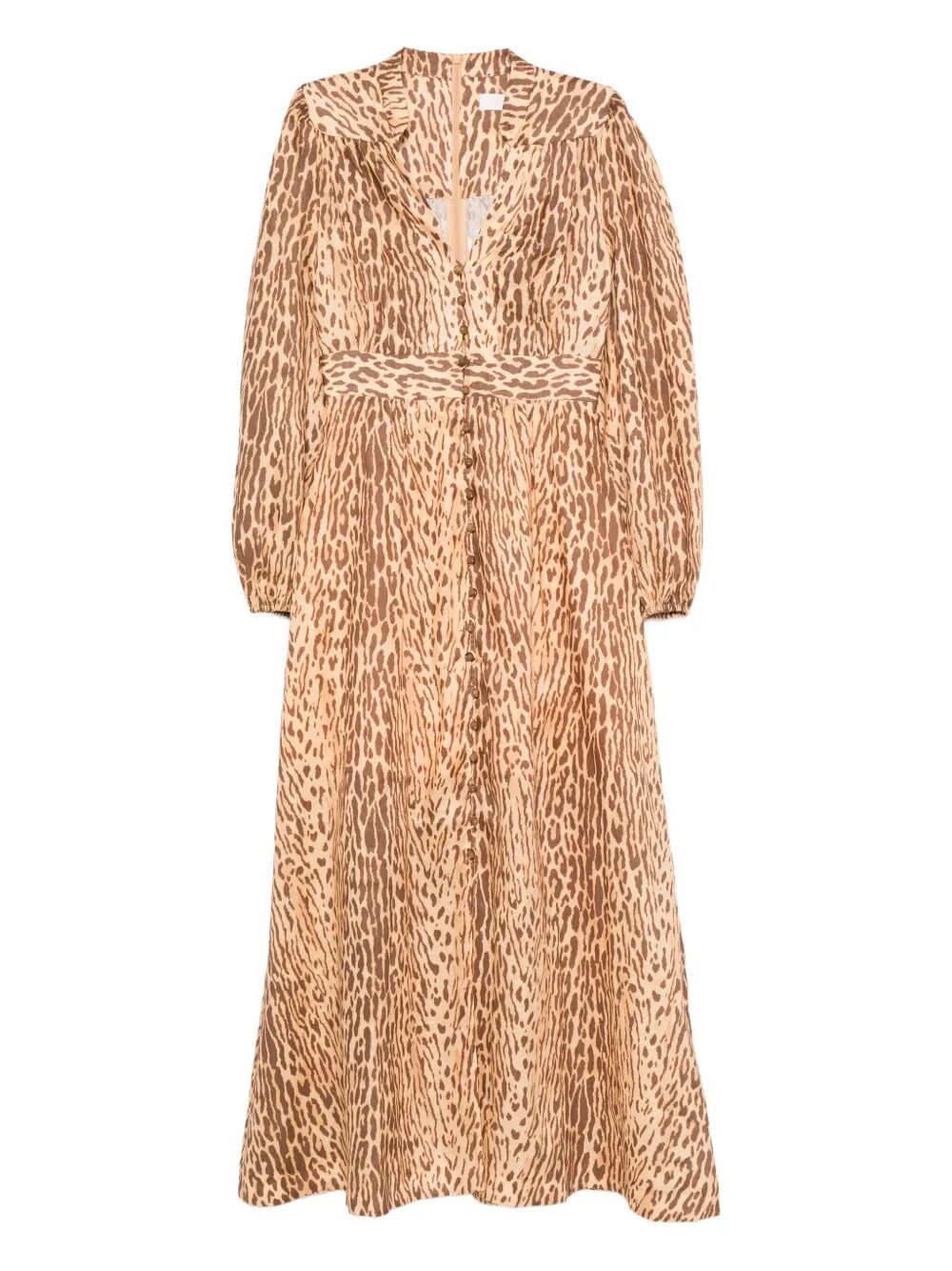 Zimmermann Women Cascadian Plunge Midi Dress ZIMMERMANN