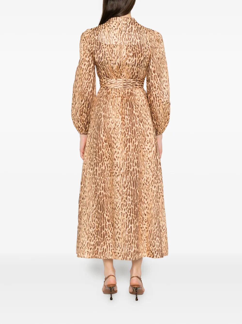 Zimmermann Women Cascadian Plunge Midi Dress ZIMMERMANN