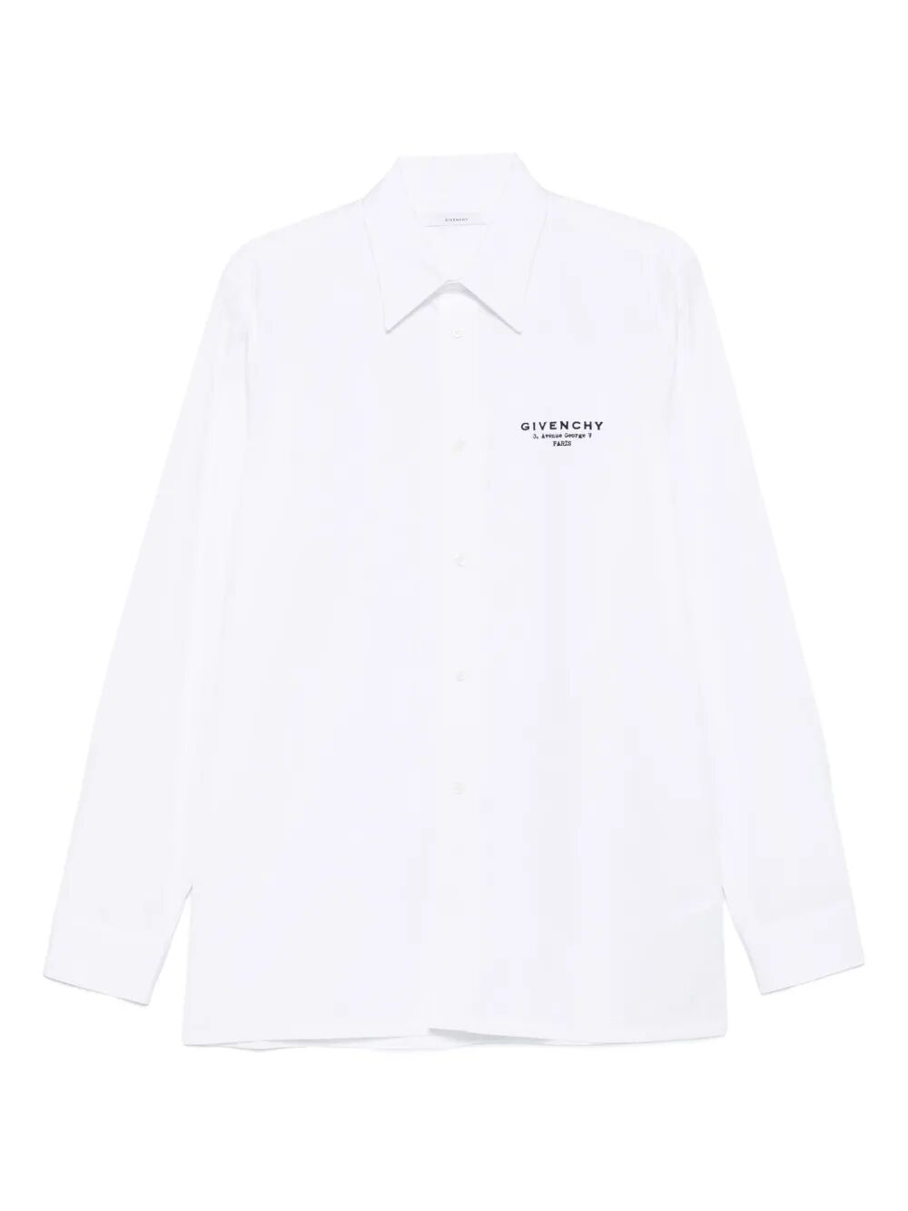 Givenchy Men Classic Fit Shirt With Givenchy Logo Print GIVENCHY