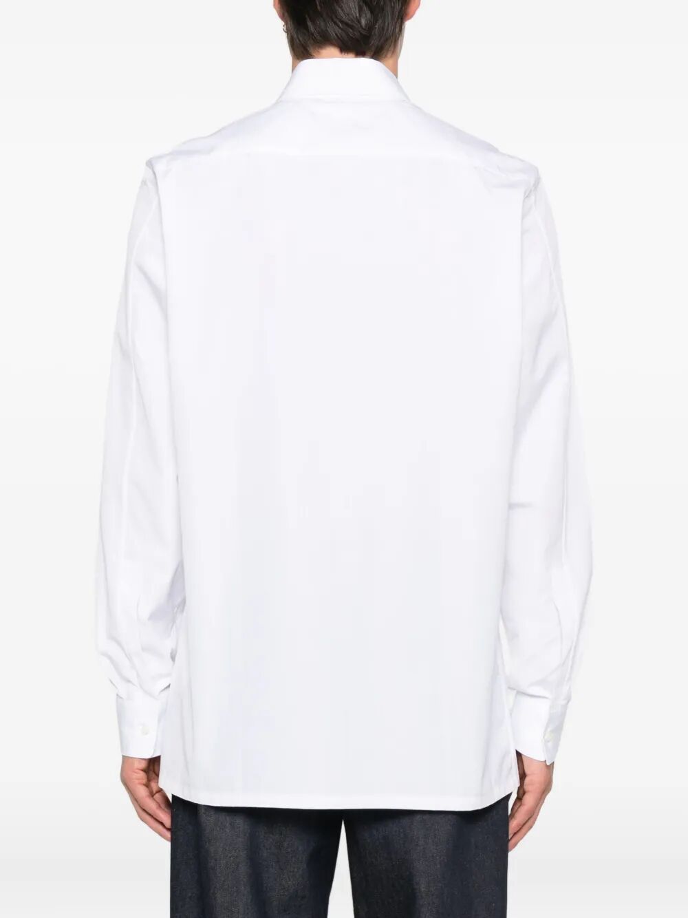 Givenchy Men Classic Fit Shirt With Givenchy Logo Print GIVENCHY