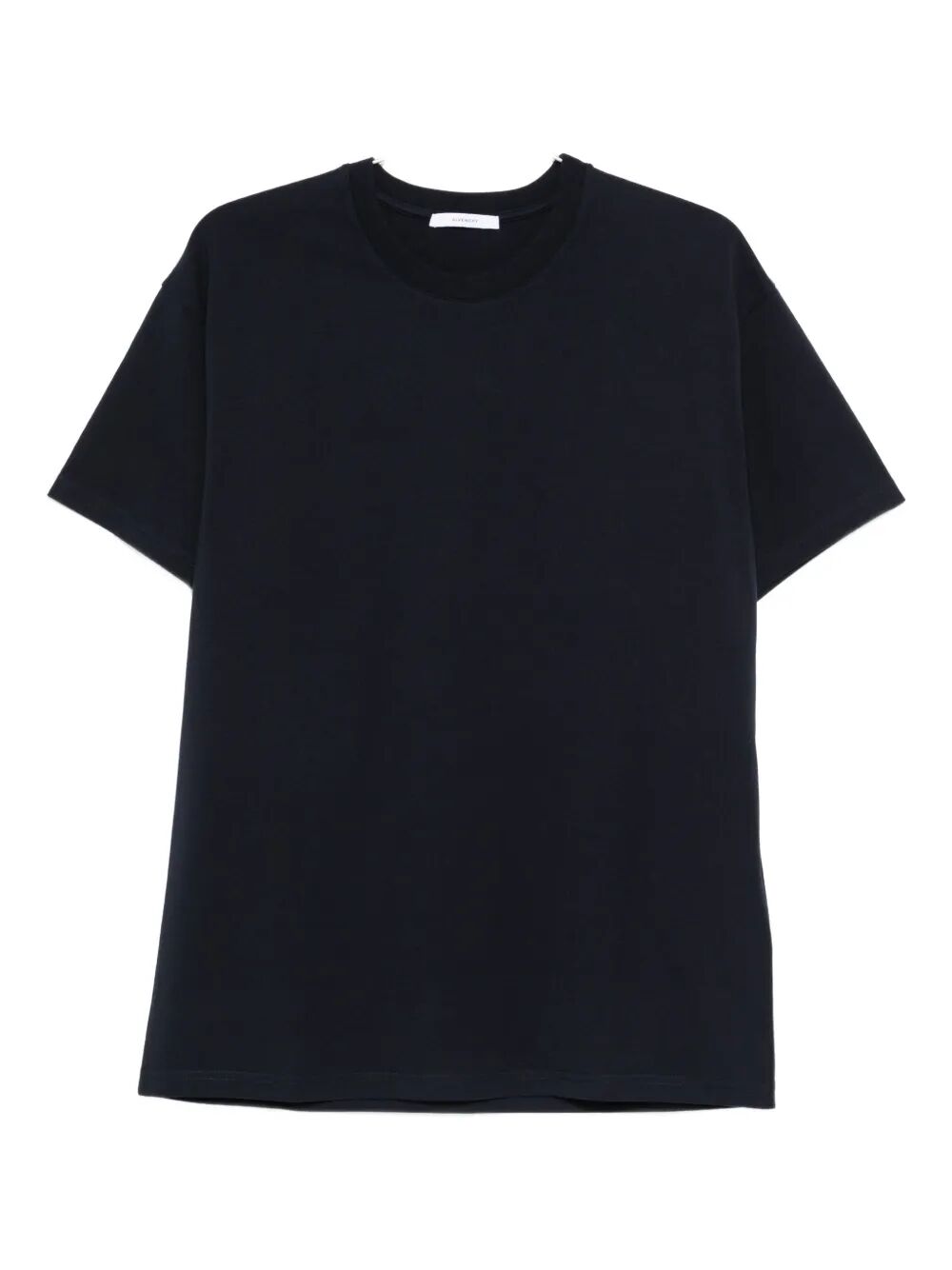 Givenchy Men Cotton T-Shirt With Givenchy Stamp Print GIVENCHY