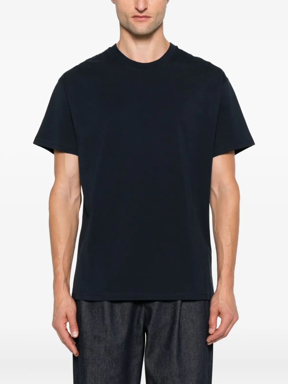 Givenchy Men Cotton T-Shirt With Givenchy Stamp Print GIVENCHY