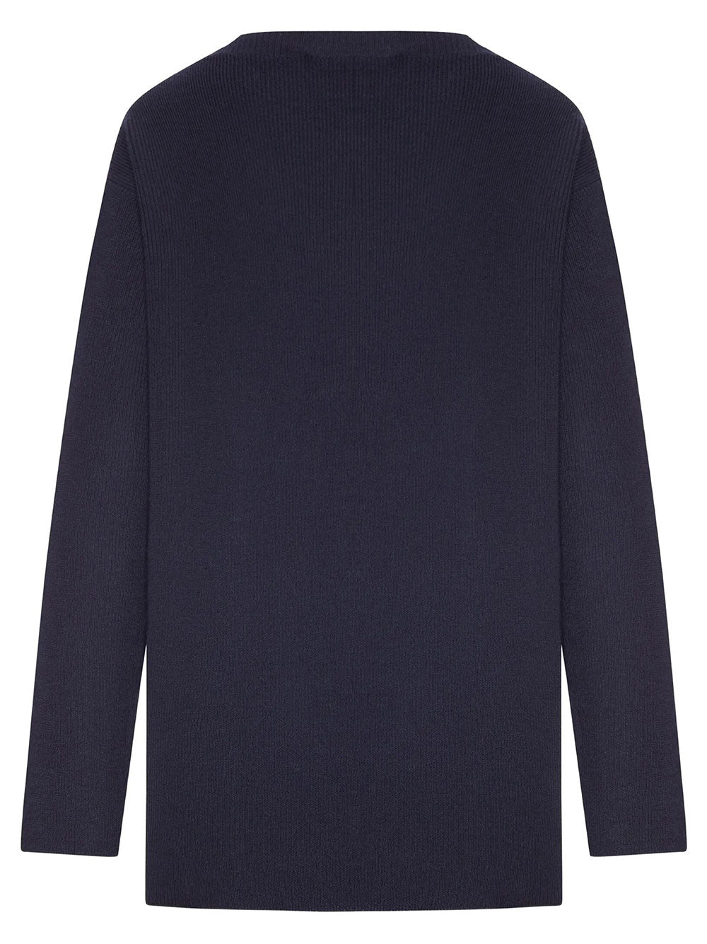Miu Miu Women Logo-Patch Ribbed-Knit Sweater MIU MIU