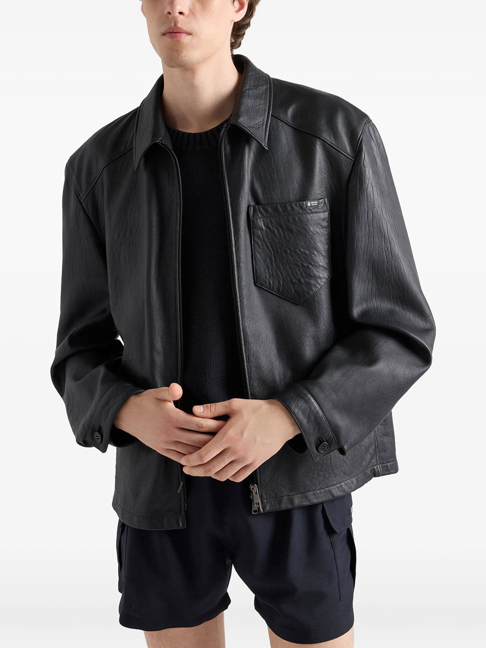 Prada Men Nappa Leather Jacket PRADA