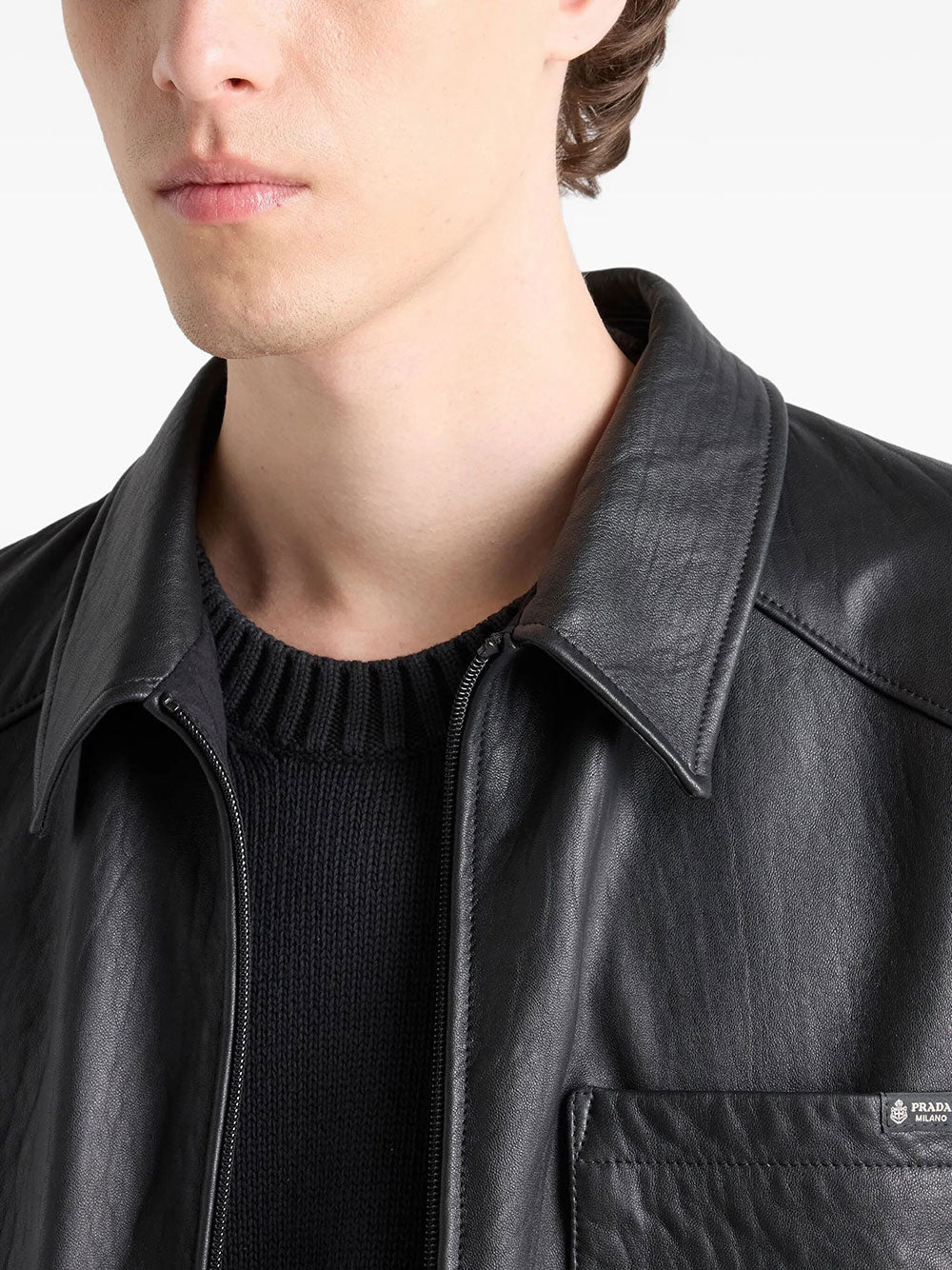Prada Men Nappa Leather Jacket PRADA