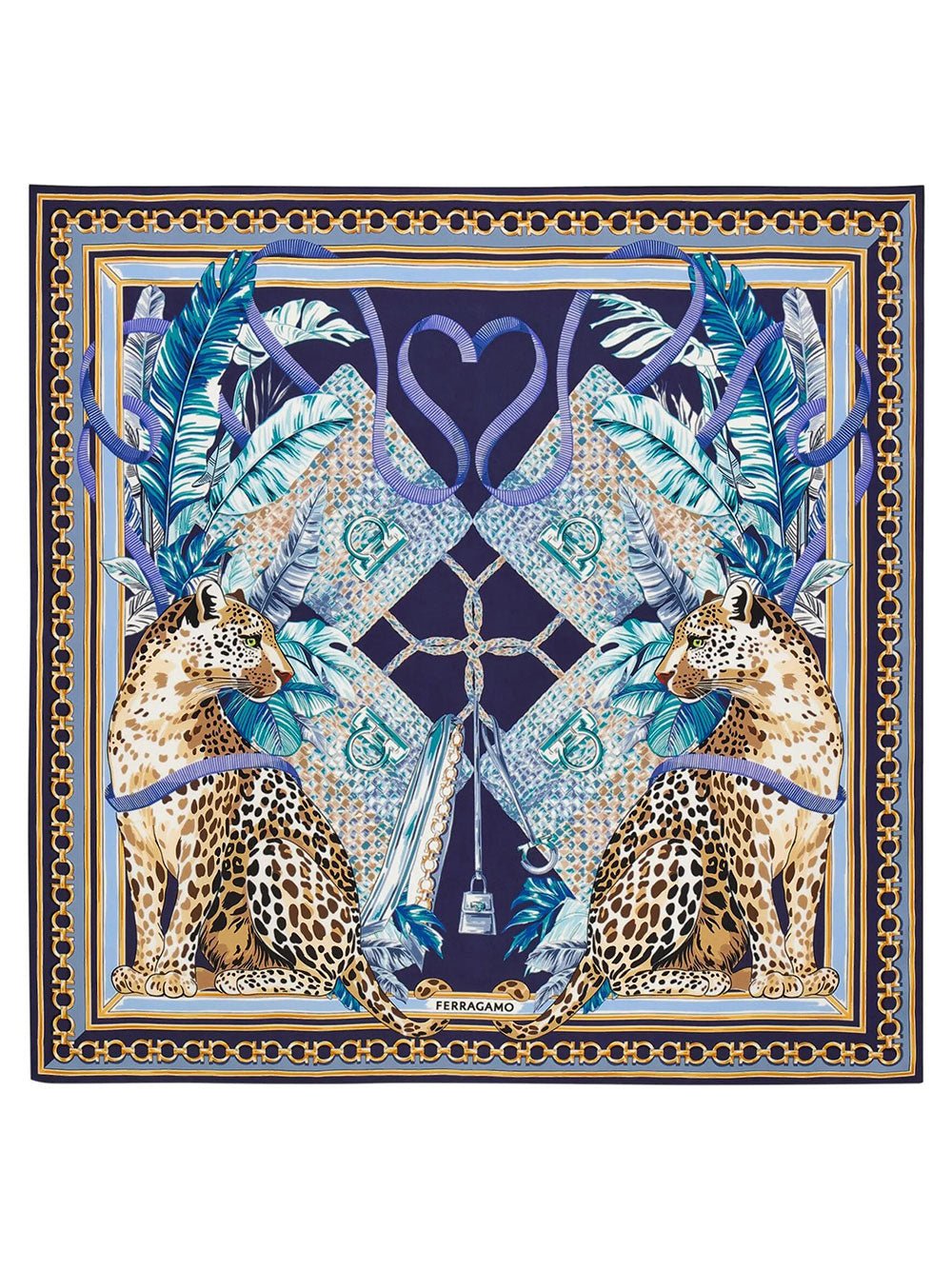 Ferragamo Women Felini Print Silk Scarf FERRAGAMO