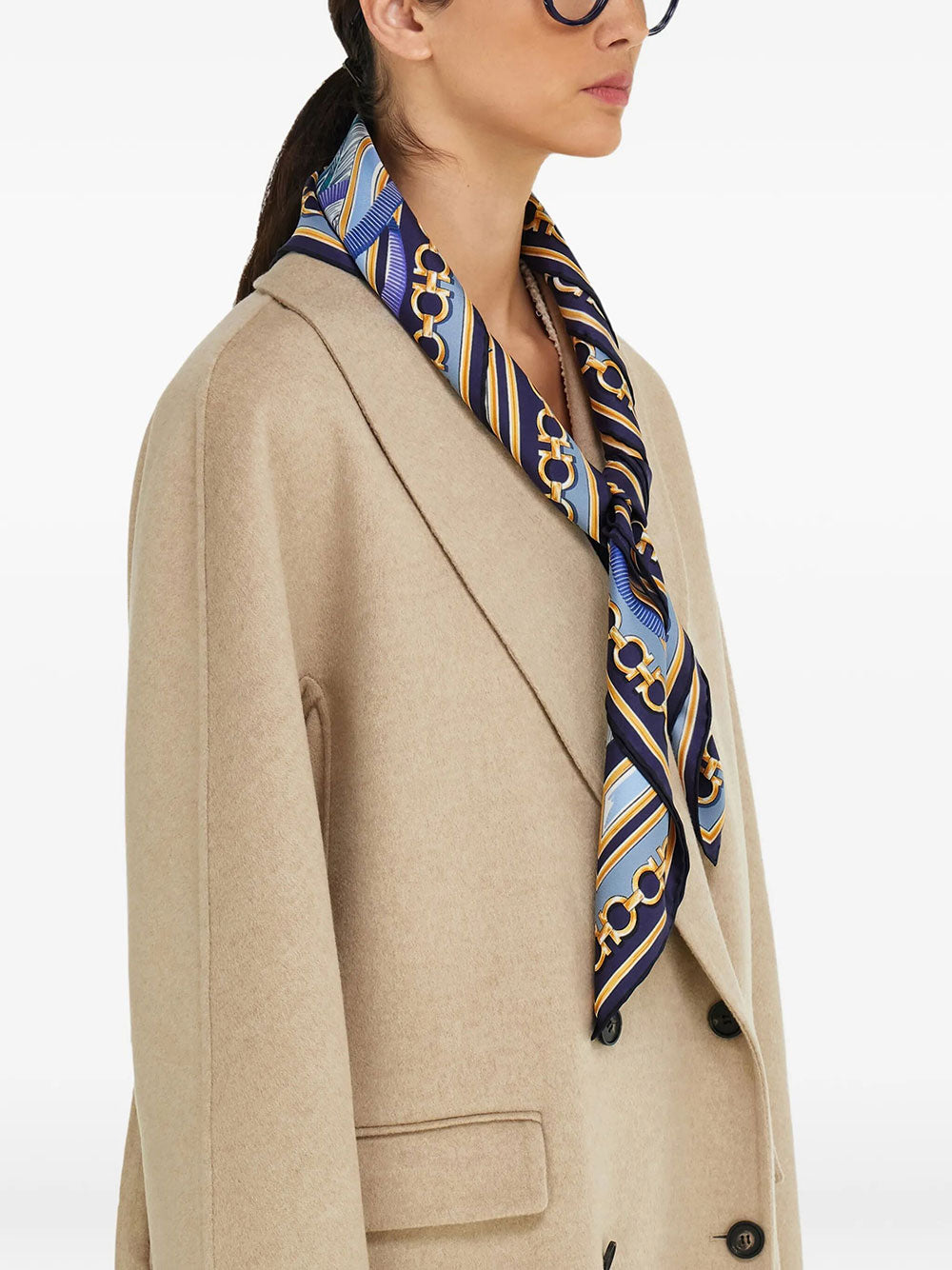 Ferragamo Women Felini Print Silk Scarf FERRAGAMO