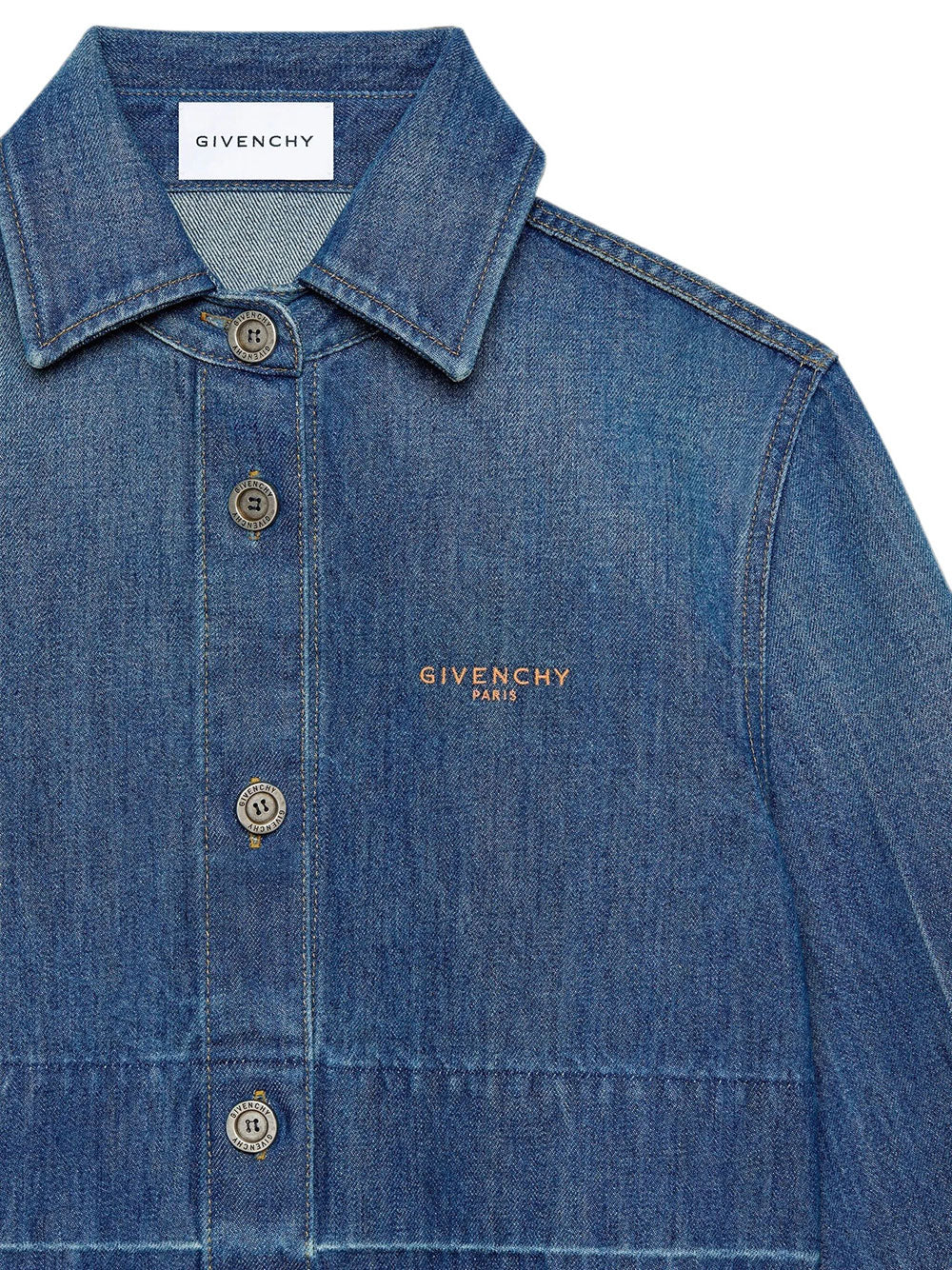 Givenchy Women Shirt In Medium Blue Denim GIVENCHY