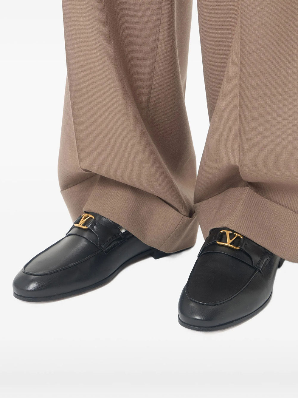 Valentino Garavani Men Vlogo Signature Nappa Leather Loafers VALENTINO GARAVANI