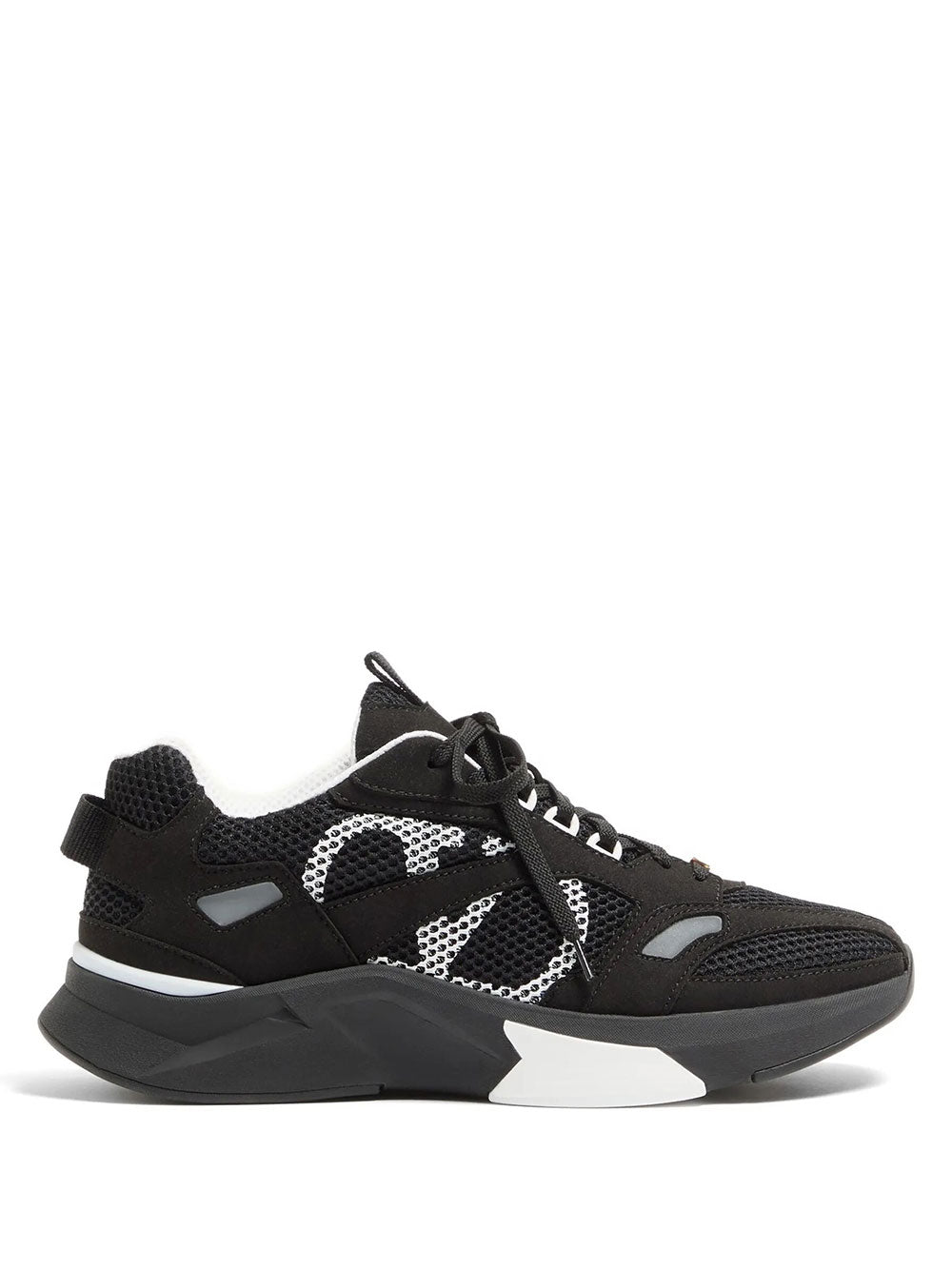 Valentino Garavani Men Demivee Sneakers In Mesh Fabric With Suede Inserts VALENTINO GARAVANI