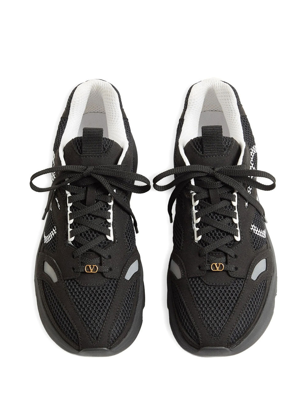 Valentino Garavani Men Demivee Sneakers In Mesh Fabric With Suede Inserts VALENTINO GARAVANI