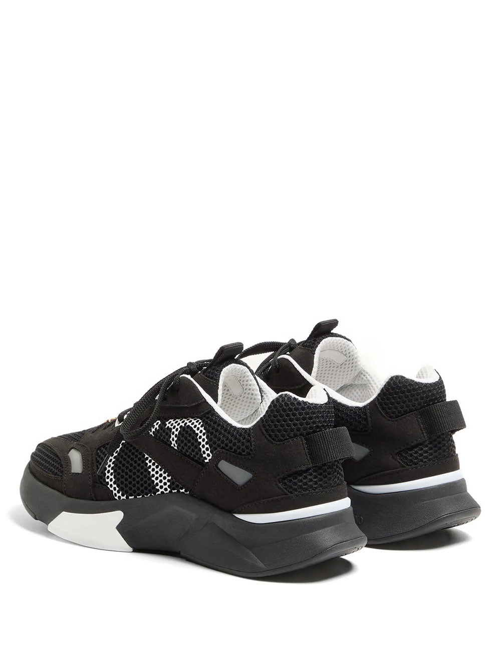 Valentino Garavani Men Demivee Sneakers In Mesh Fabric With Suede Inserts VALENTINO GARAVANI