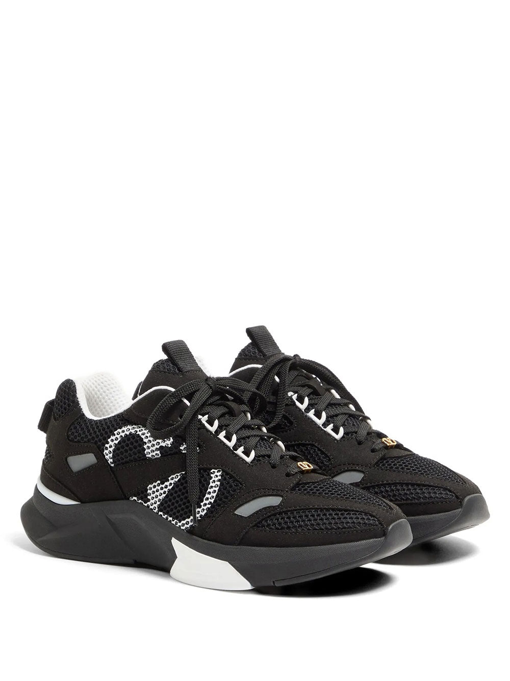 Valentino Garavani Men Demivee Sneakers In Mesh Fabric With Suede Inserts VALENTINO GARAVANI