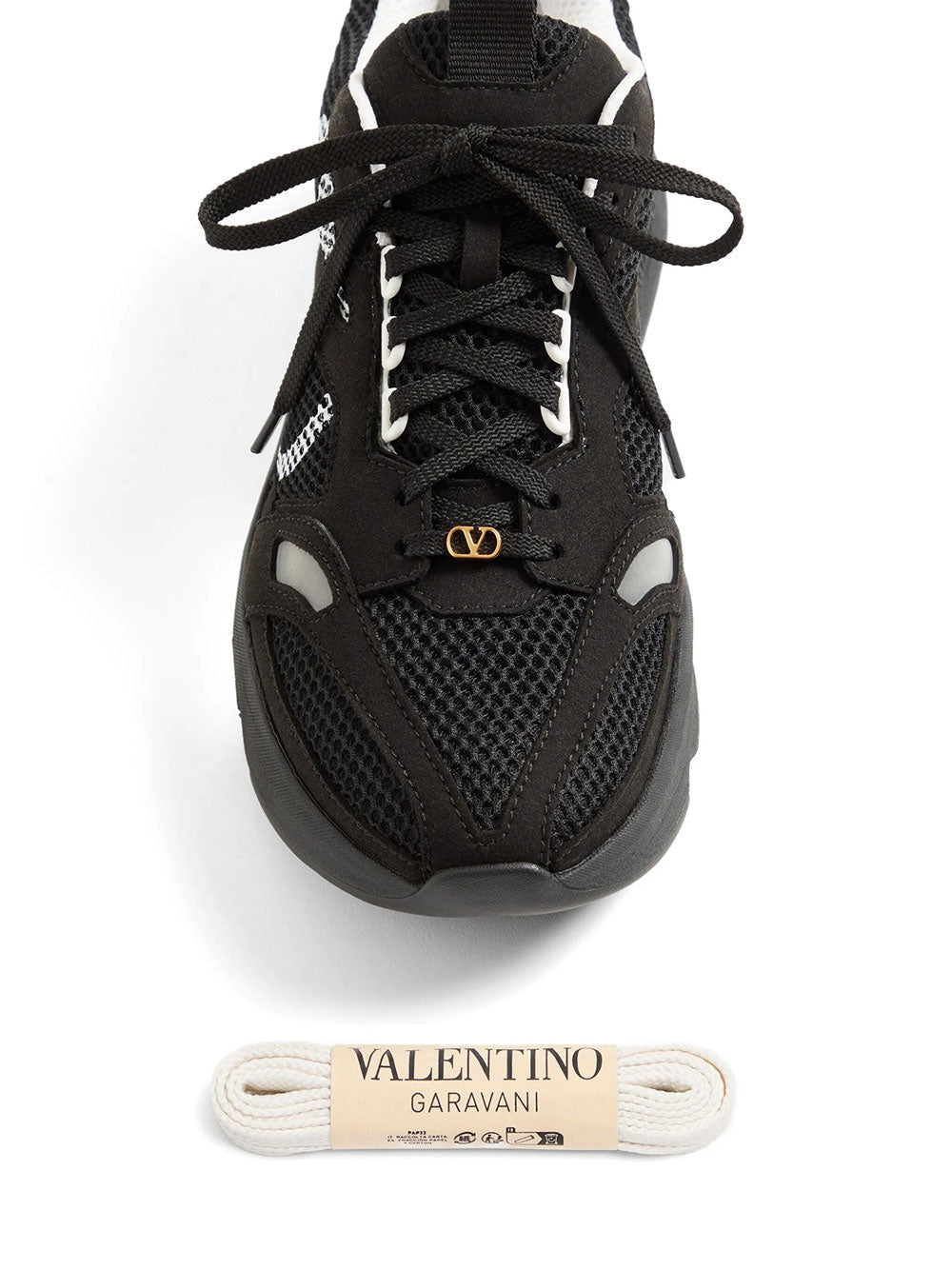 Valentino Garavani Men Demivee Sneakers In Mesh Fabric With Suede Inserts VALENTINO GARAVANI