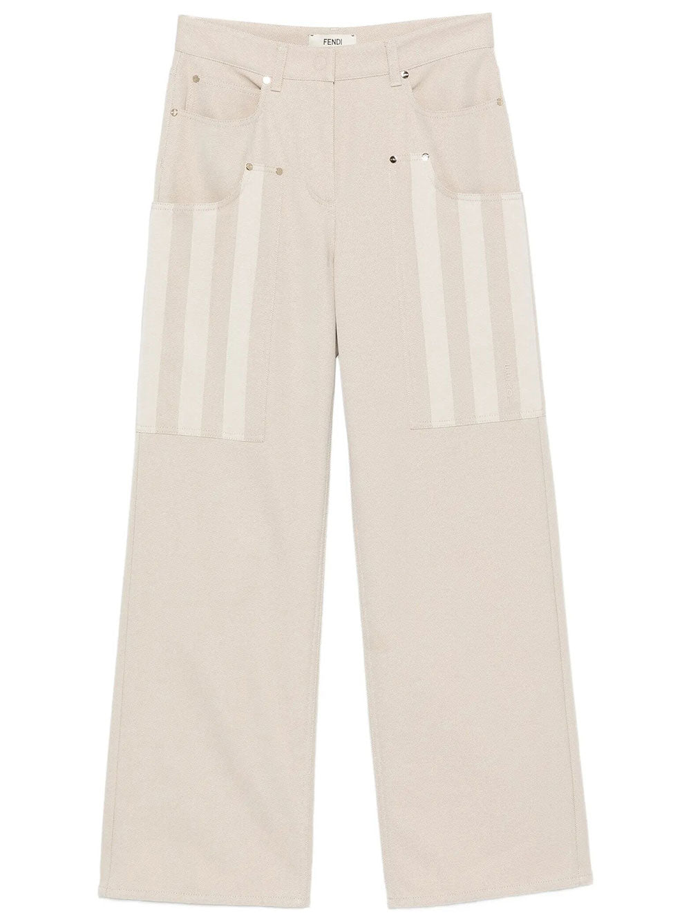 Fendi Women Pequin Drill Trousers FENDI