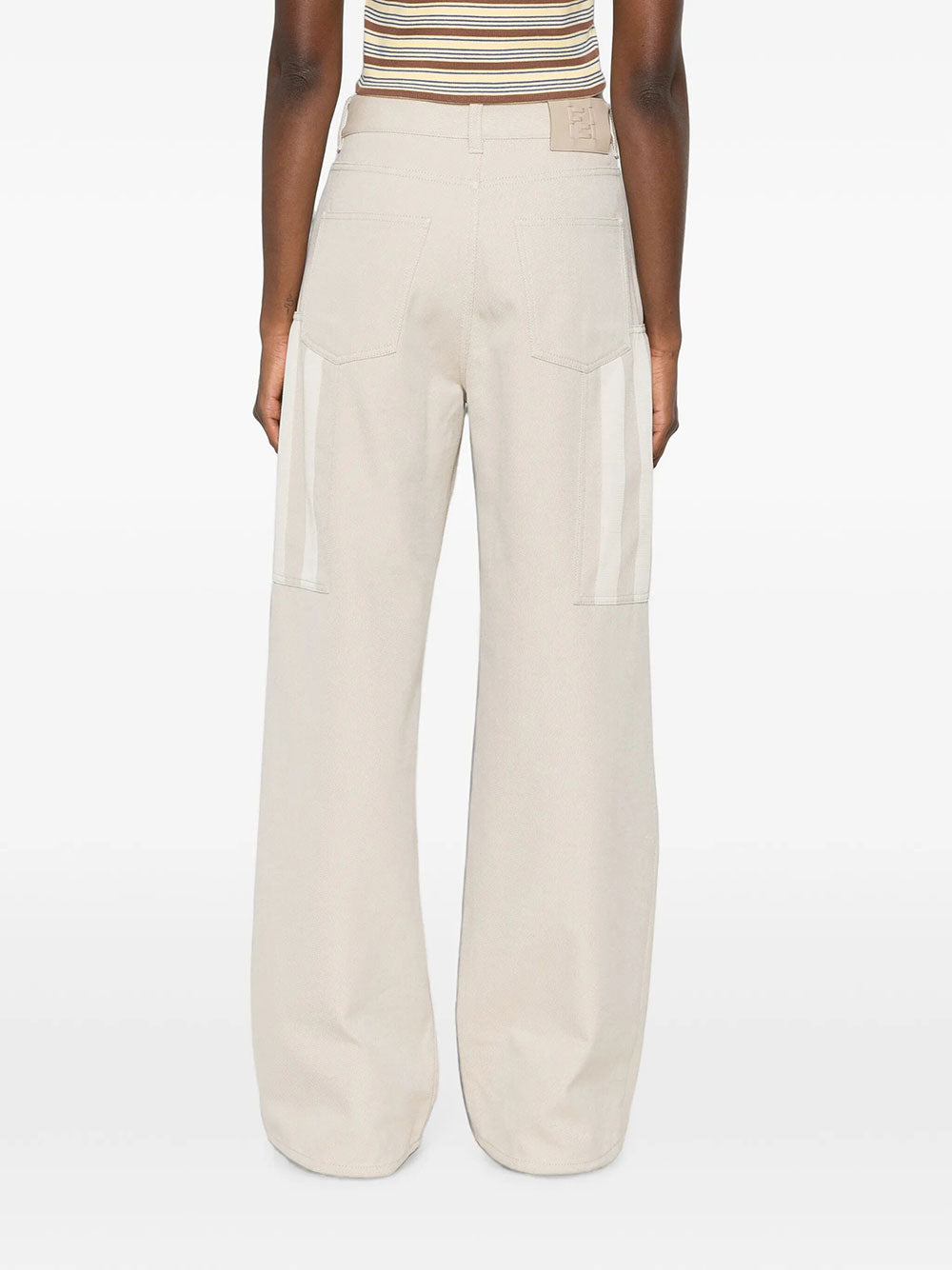 Fendi Women Pequin Drill Trousers FENDI