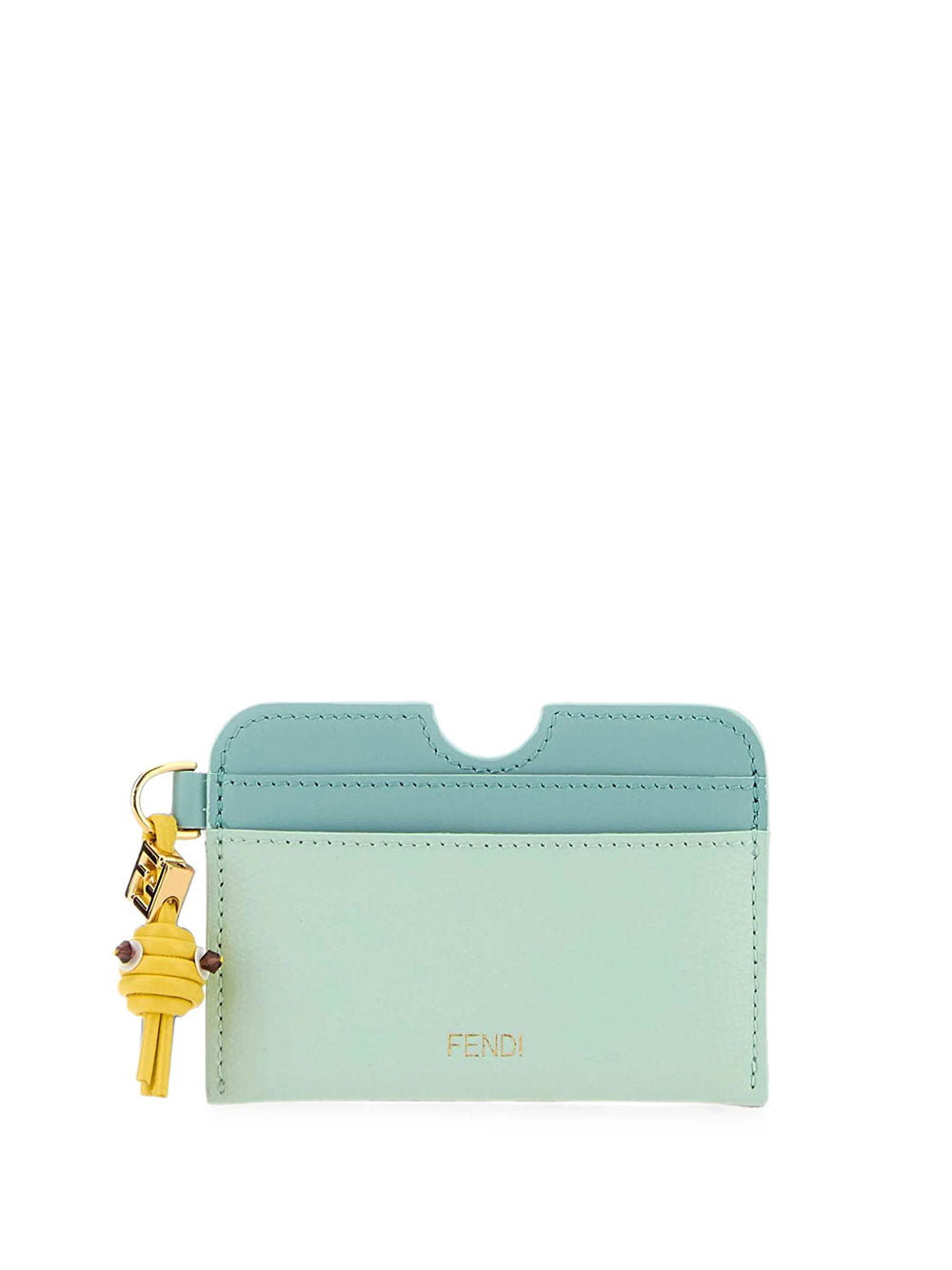 Fendi Women Ff Diamonds Leather Card Case FENDI