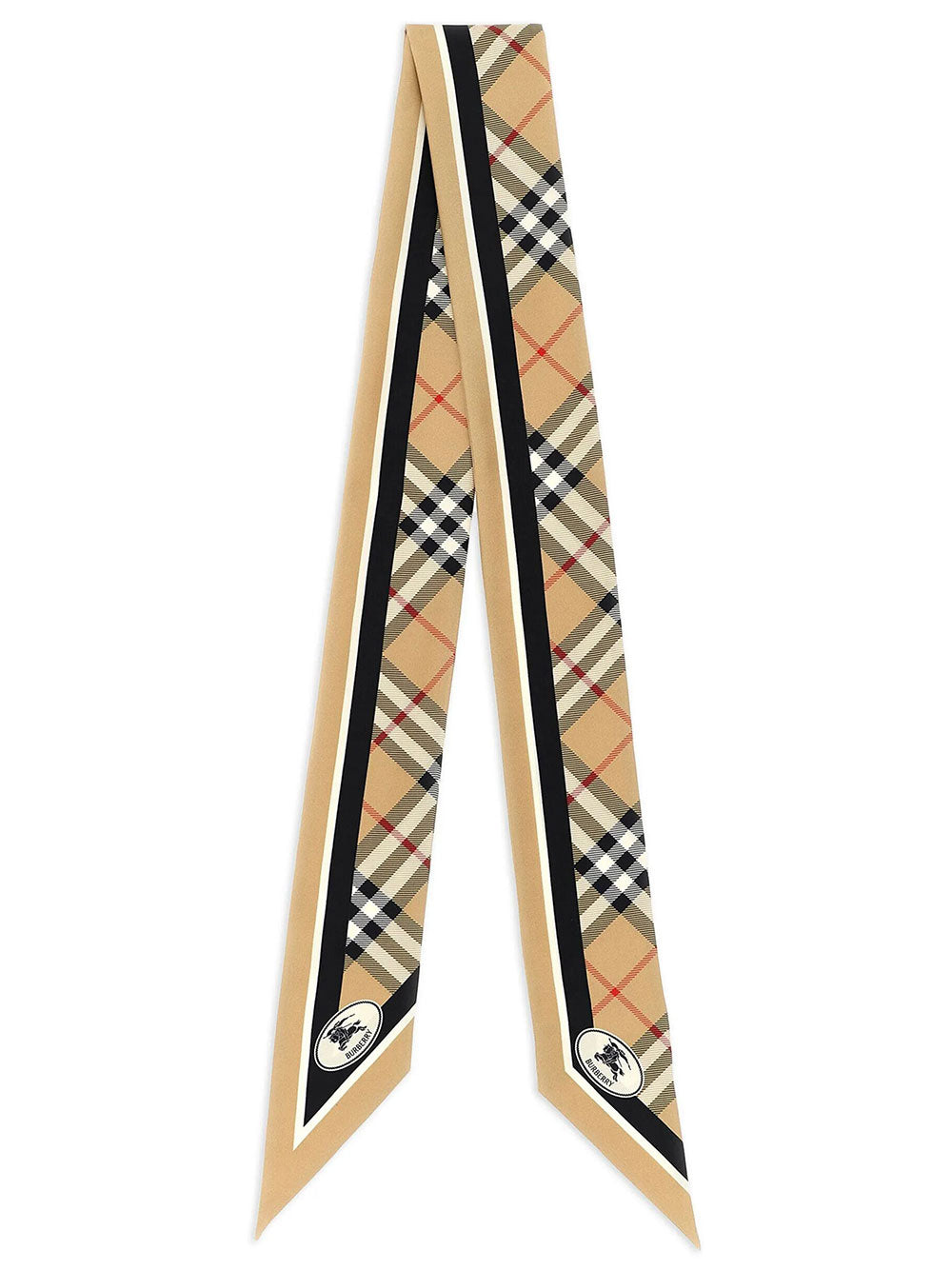Burberry Women Skinny Check Silk Scarf BURBERRY