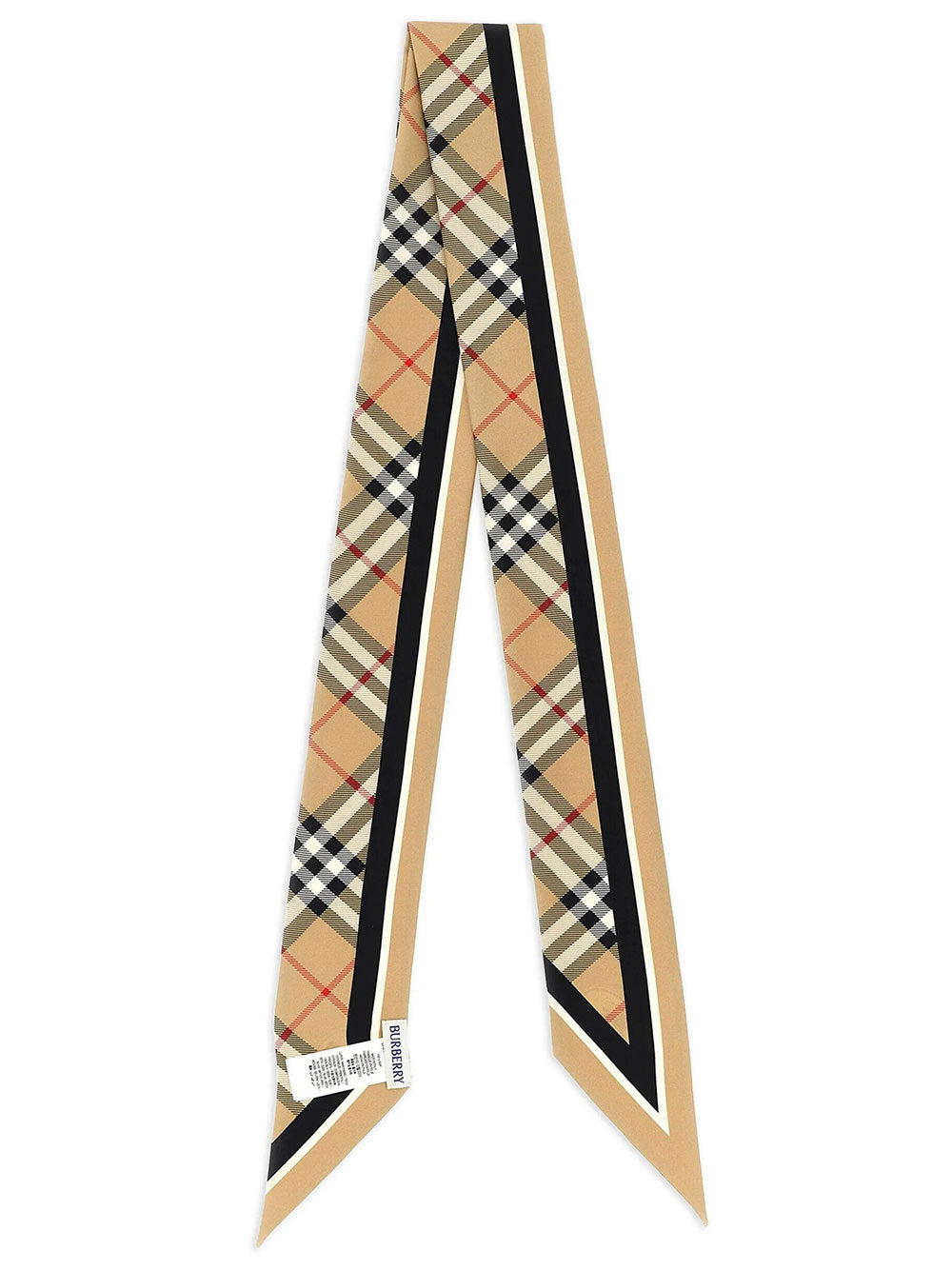Burberry Women Skinny Check Silk Scarf BURBERRY