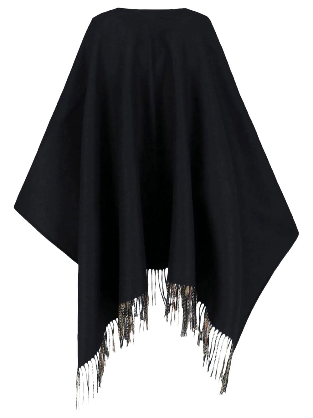 Burberry Women Reversible Check Wool Cape BURBERRY