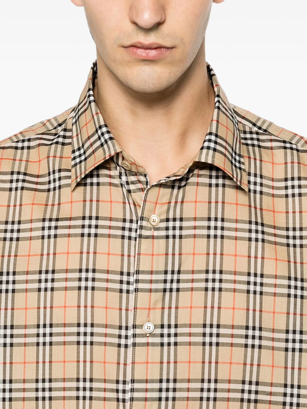 Burberry Men Relaxed Fit Check Cotton Shirt BURBERRY