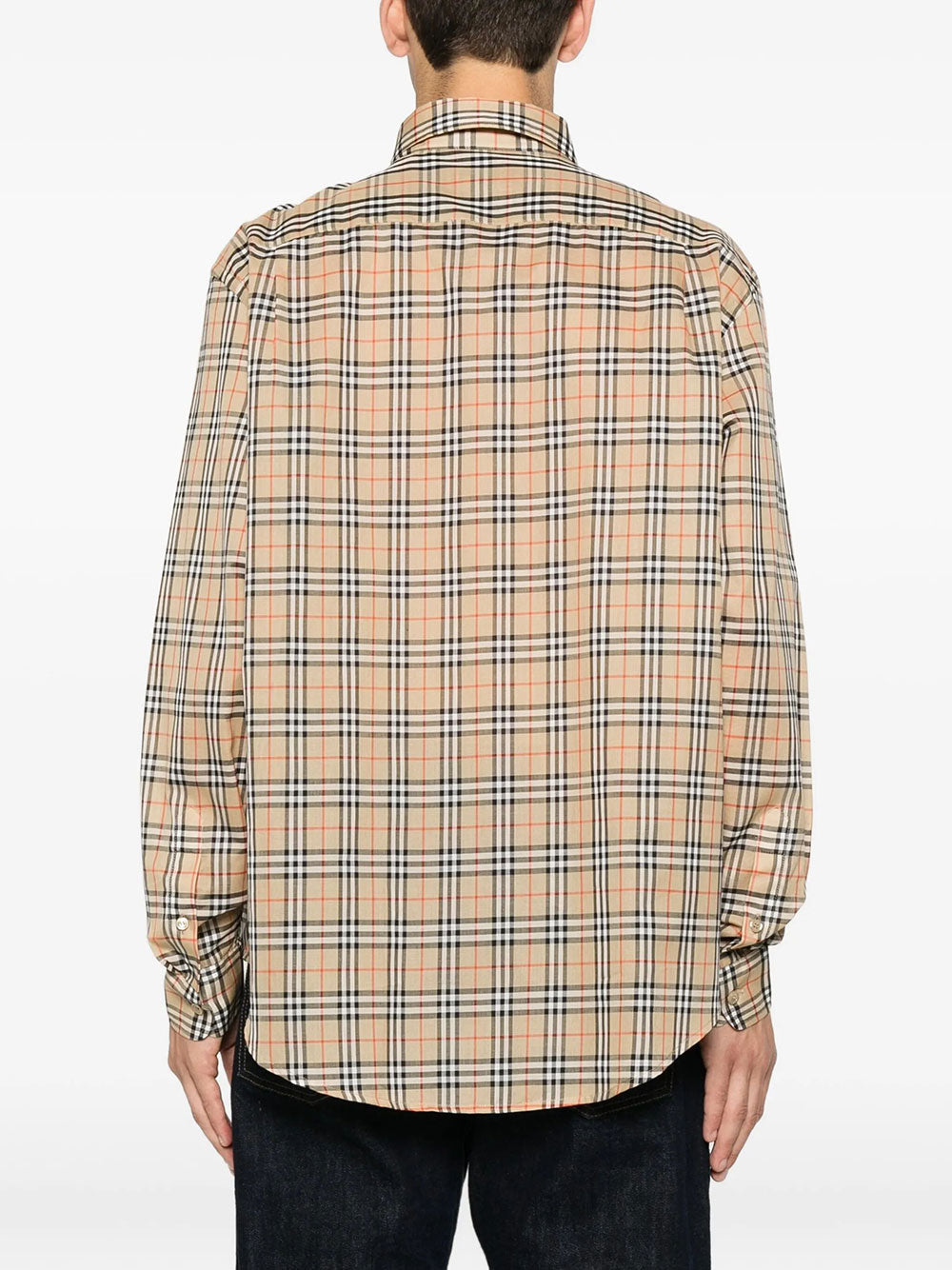 Burberry Men Relaxed Fit Check Cotton Shirt BURBERRY