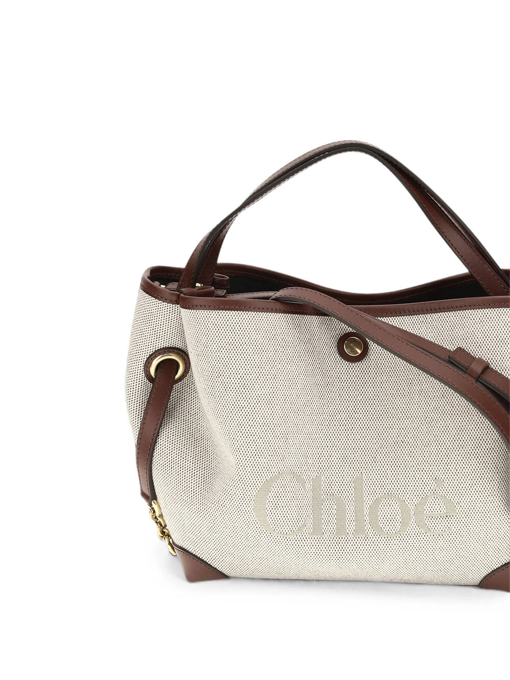 Chloe Women Small Chloé Clover Double Carry Bag In Canvas CHLOE