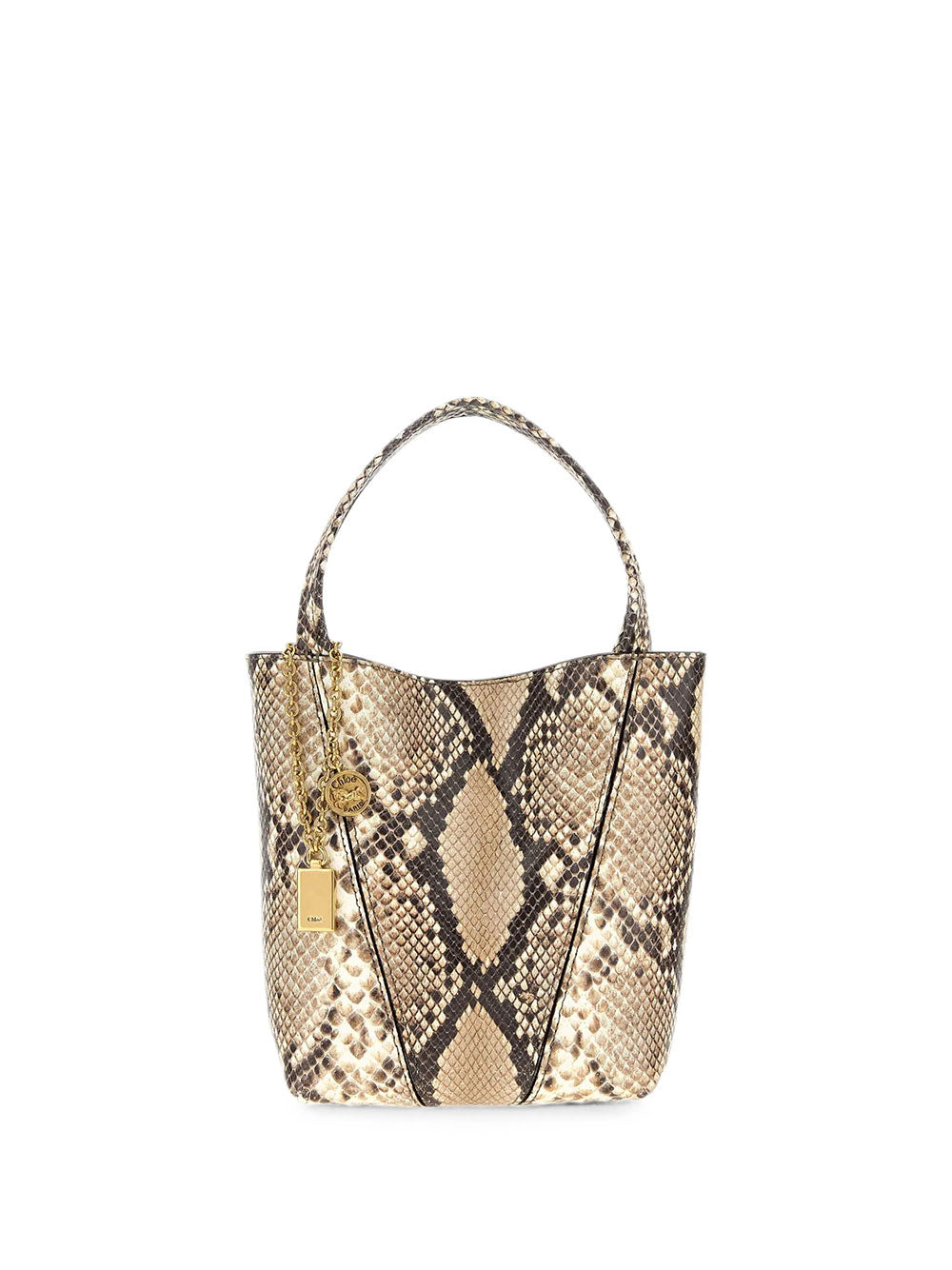 Chloe Women Small Chloé Spin Tote Bag In Python-Effect Leather CHLOE