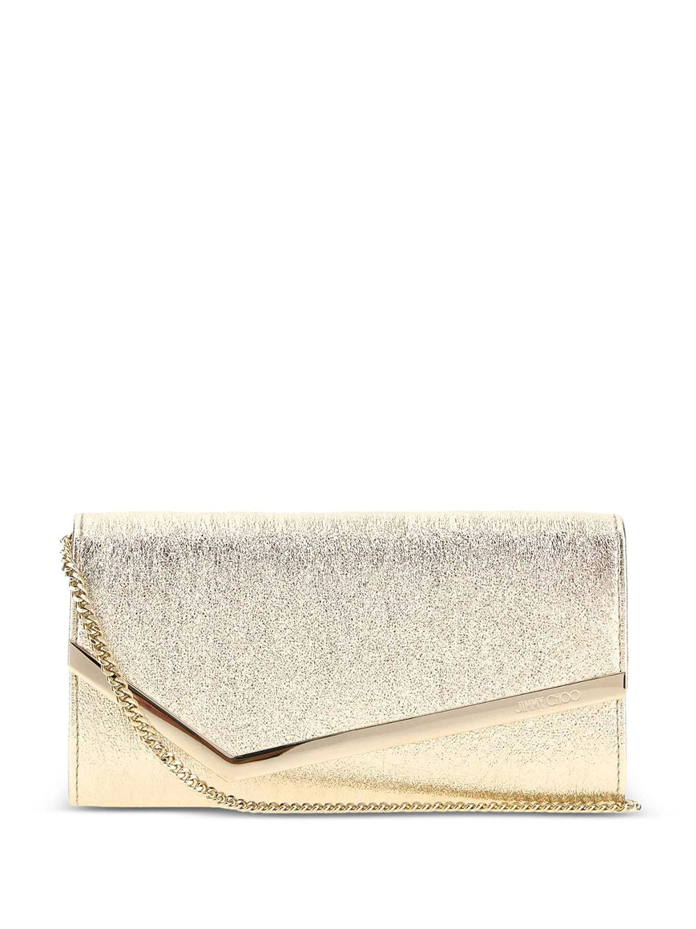 Jimmy Choo Women Emmie Platinum Ice Brilliance Fabric Clutch Bag JIMMY CHOO
