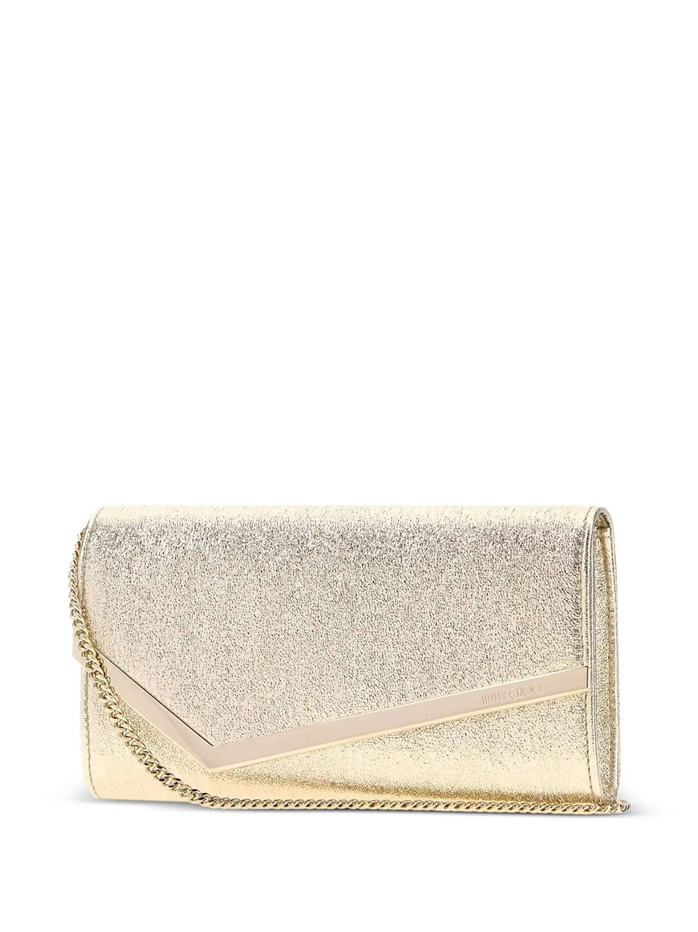 Jimmy Choo Women Emmie Platinum Ice Brilliance Fabric Clutch Bag JIMMY CHOO