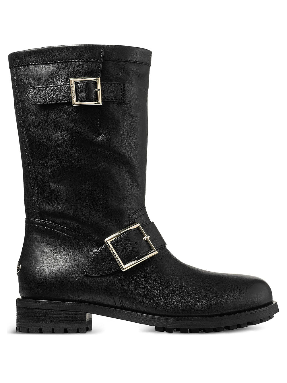 Jimmy Choo Women Biker Mid Leather Ankle Boots JIMMY CHOO
